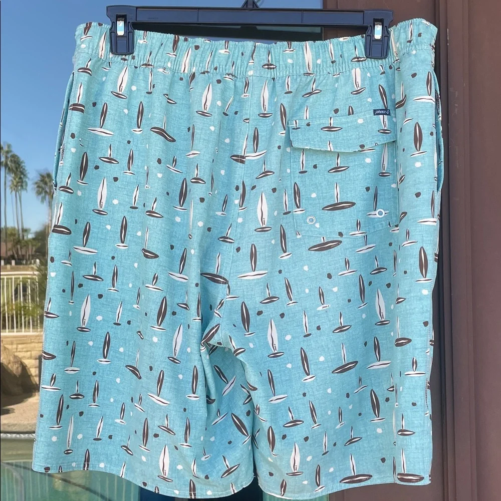 johnnie-O Retro-Style Surf Board Swim Trunks XL